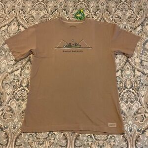 NWT Life Is Good Social Network Short Sleeve Tee Sz Medium